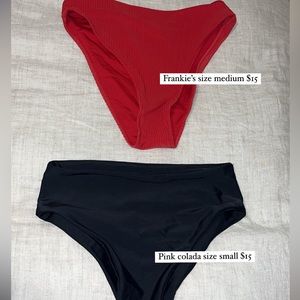 Two bottom sets